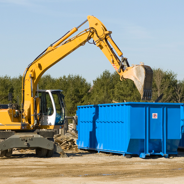 can i choose the location where the residential dumpster will be placed in Colcord